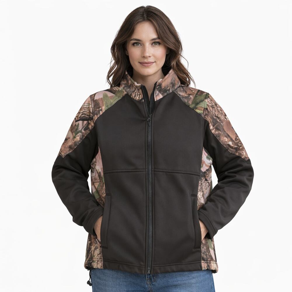 Real Workwear Camo Accent Softshell Jacket